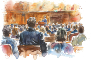 court sketch