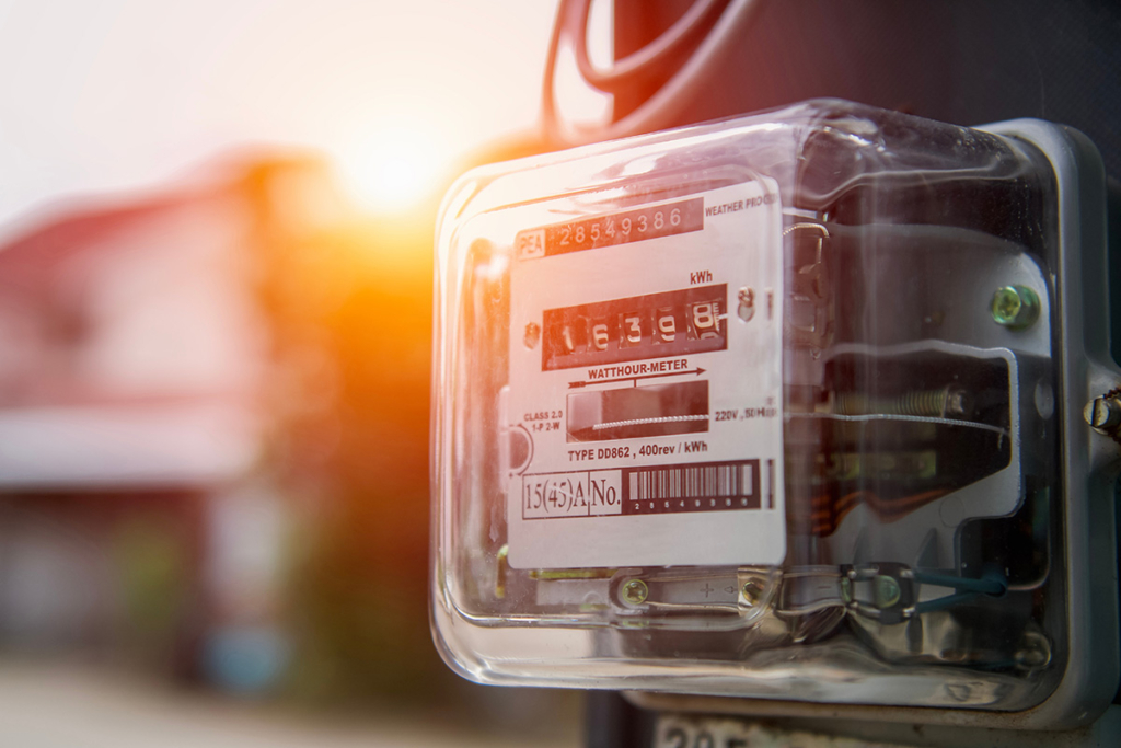 A home utility meter